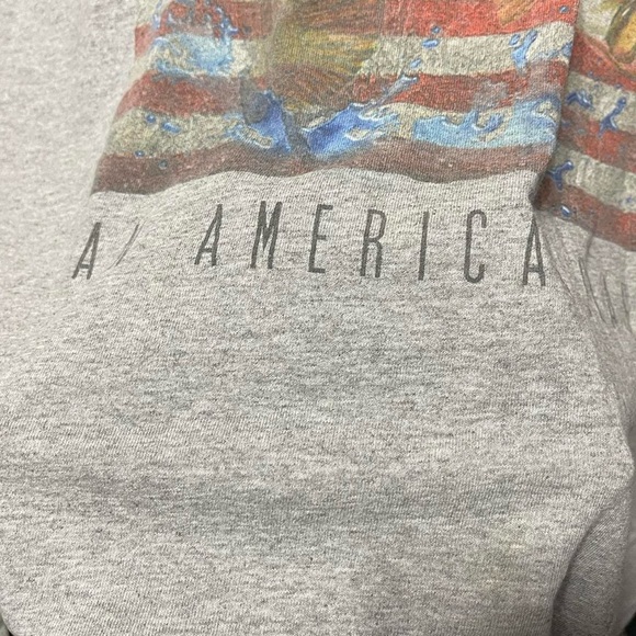 fishing an American Classic United States Flag fish graphic short sleeve T-shirt - Picture 3 of 5